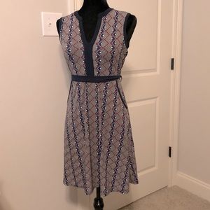 Monteau Geometric Dress with pockets!
